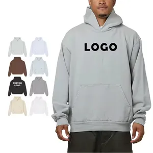 OEM ODM Manufacturer Heavyweight Custom Blank Hoodies Drop Shoulder Hooded Sweatshirts Streetwear High Quality Hoodies for Men