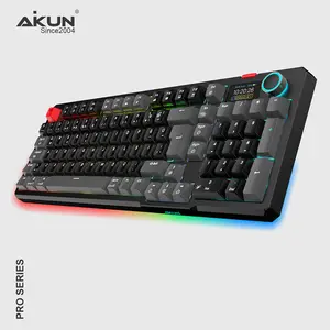 Gasket GX998WR PRO Wireless Modes Mechanical Gaming Keyboard, Smart Display, Rechargeable Battery RGB Backlight