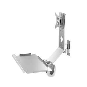 Lijiu 42BYA50 Display Bracket Desktop Computer Mechanical Arm 90 Degree Cantilever Wall Hanging Accessories Portable Rotating