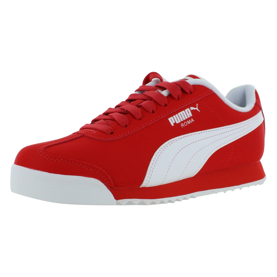 Puma Roma Reversed GS Boys Shoes Color: For All Time Red/Puma White 100% Authentic