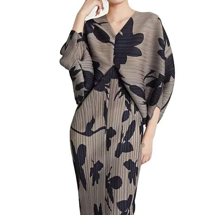 Women's Floral Dress Cute Casual Dress for Wedding Evening Dressing Ladies Casual OEM Ruched One for Summer