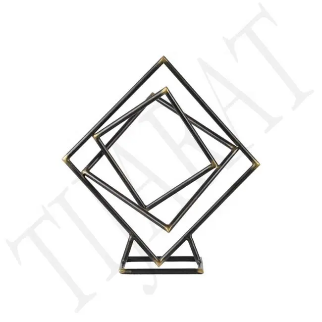 Square Eco-Friendly Art Deco Metal Home Decor with Powder Coating