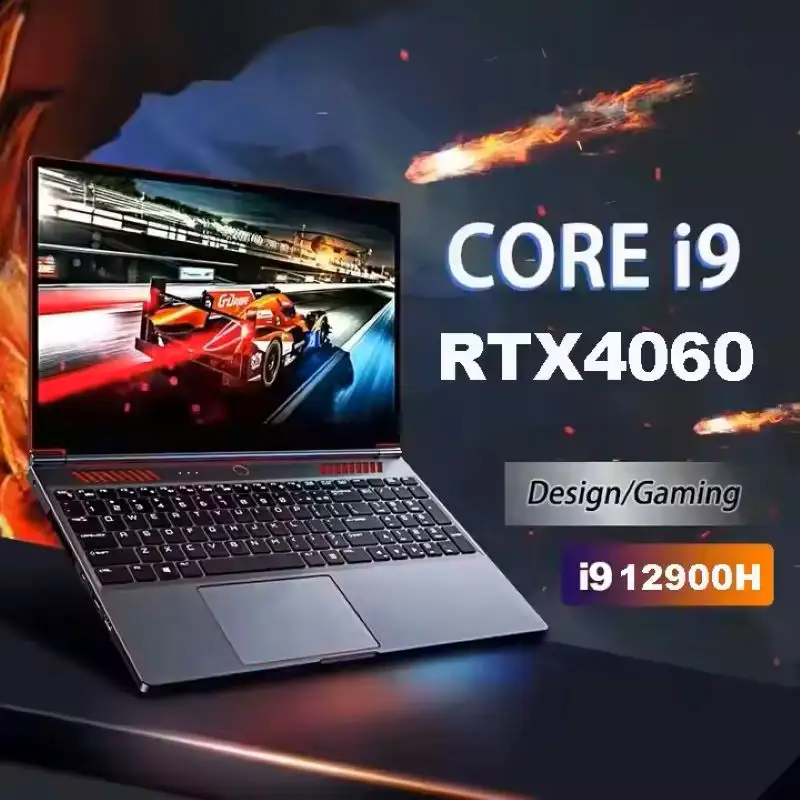New 15.6" Laptop Intel Core I9 12th Gen 12900H Win 11 DDR4 32GB 2TB SSD Professional Workstation Gaming Laptop English Metal