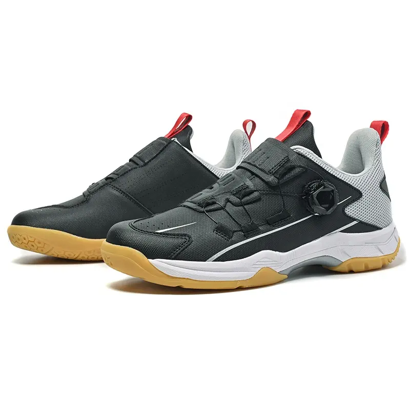 Professional High Quality Light Sports Shoes for Men and Women for Badminton and Tennis Rubber Insole