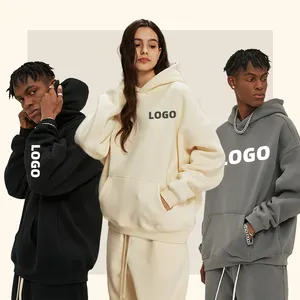 Puff Print Unisex Super Soft Oversized Hoodie Heavyweight Fashion Hoodies & Sweatshirts for Men Women Couples