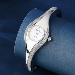 Luxury High-End Women's Charm Pointer Watch Quartz Movement 3BAR Waterproof Stainless Steel Band 38mm Case BRIDETALK Original