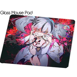 Resin Crystal Snow Professional Esports Lovely Girl Customized Smooth Glass Gaming Laptop Office Accessories Large Mouse Pad