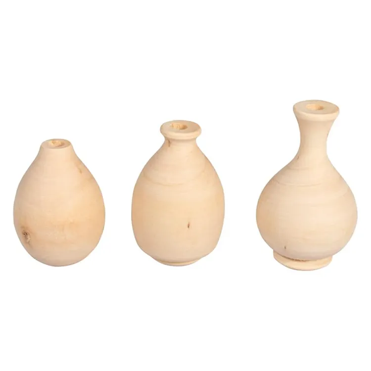 Creative Home, Bedroom, Living Room Decoration, Wooden Vase Contemporary Home Decor