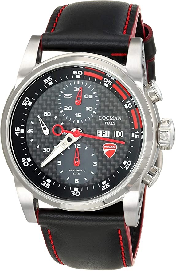 LOCMAN 指針式石英錶帶不銹鋼錶帶