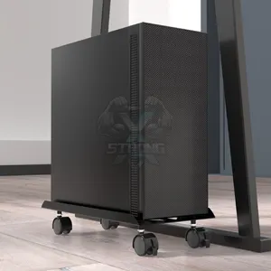 CS40 Gaming Computer Accessories PC Computer Case Holder Bracket Cpu Stand Computer Tower Stand Cart Stand With Wheels Steel