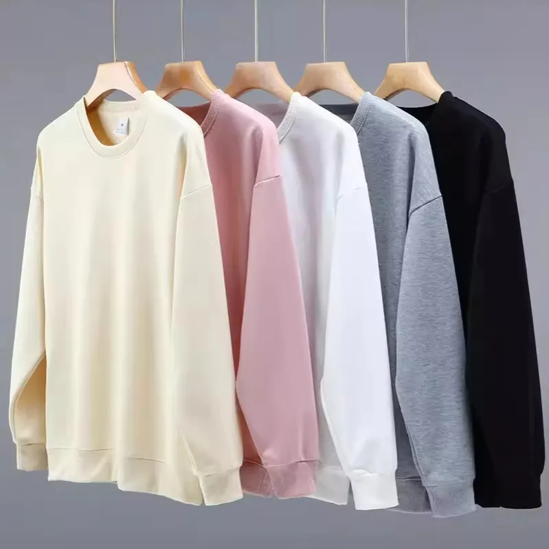 Unisex Customized 100% Cotton Crew Neck T Shirt Full Sleeve for Men Streetwear Oversized Long Sleeve t Shirt Men