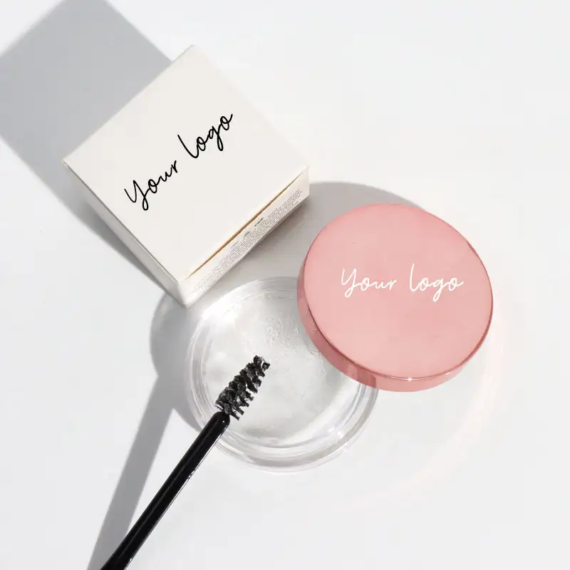 Private Label Waterproof Eyebrow Strong Hold Vegan Mascara Liquid Organic clear Brow Gel
