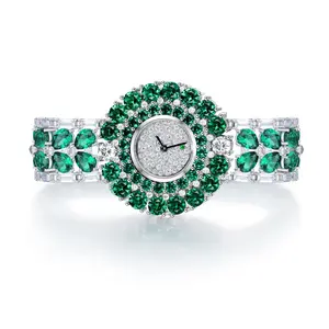 Latest Design Fashion Gorgeous Shiny Women Hand Watch OEM Gold Quartz Watches