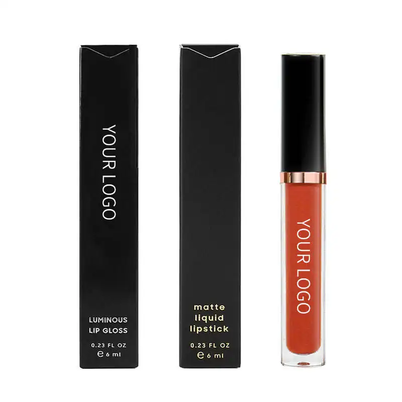 Cosmetics Waterproof Vegan Lipgloss Makeup Manufacturers Velvet Nude Matte Lip Gloss