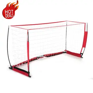 8FT Ultra Heavy Duty Adjustable Large Size Soccer Training Equipment Fiberglass Soccer Goal for Kids