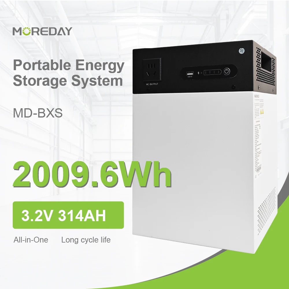 MOREDAY Portable Solar Power Station 2009.6Wh with AC Output and Inverter