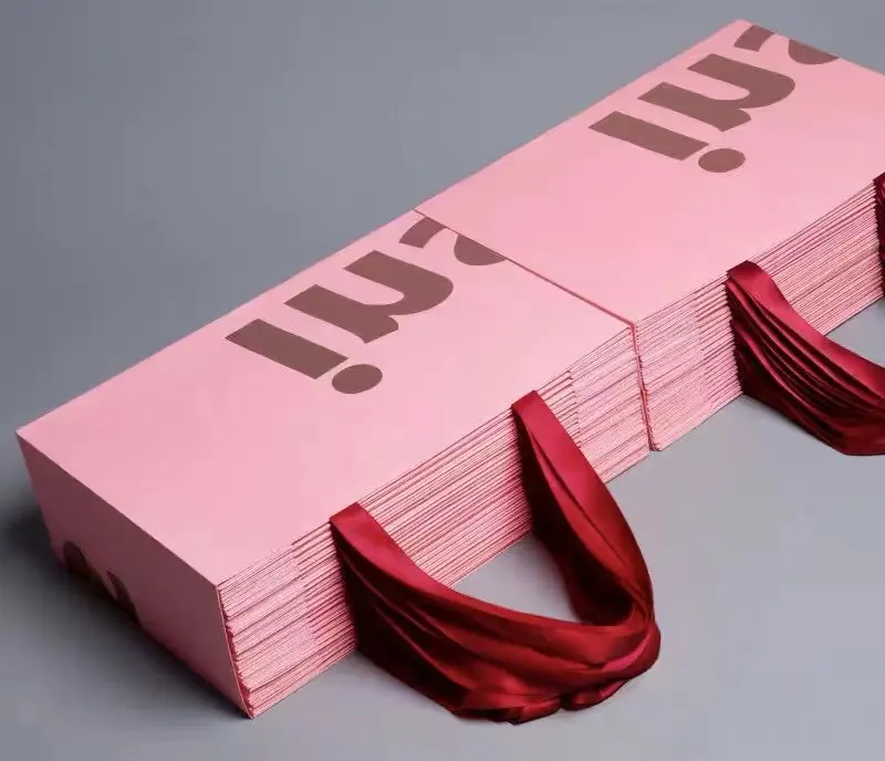 BTO Luxury Gift Paper Bag Custom Printing Logo Various Color Wholesale Paper Shopping Bags With Handle for Small Business