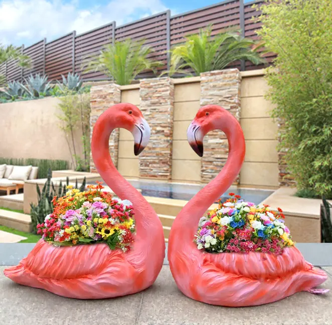 Flamingo Hot Selling Decoration Flowers and Plants Vase for House Decoration