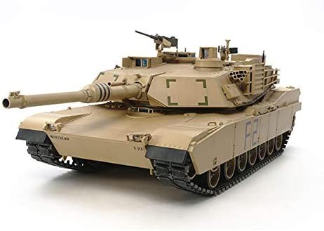 TAMIYA 田宮 56041 56041-1 US KPz M1A2 Abrams 全選項,組裝套件,比例1:16,模型,RC 坦克,組裝說明,包括發動機,棕色