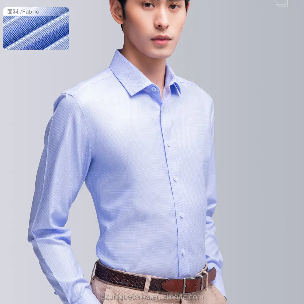 Custom Wholesale Different Colors 100%cotton High Quality Mens Formal Long Sleeve Pain Solid Casual Business Dress Shirts