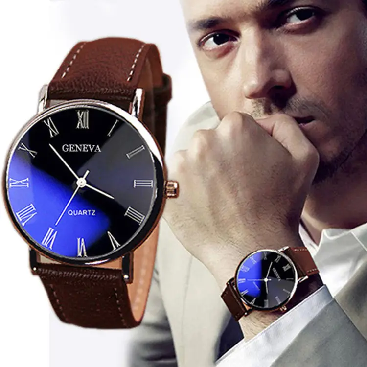 2026 New Watch Wholesale Business Casual Blue Light Men's Watch