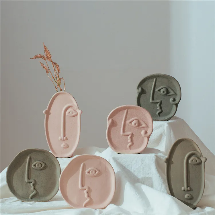 Home Decoration Ceramic Crafts Gifts Vase Home Decor Pieces Nordic Interior Table Ornaments Home Decor