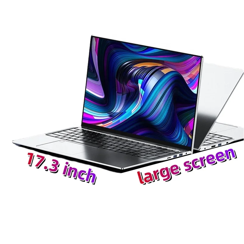 2025 Factory Direct Sale Laptop Brand New Cheap Oem Custom 17 Inch Intel N5095 Large Screen Netbook Bulk Purchase Gaming Laptop