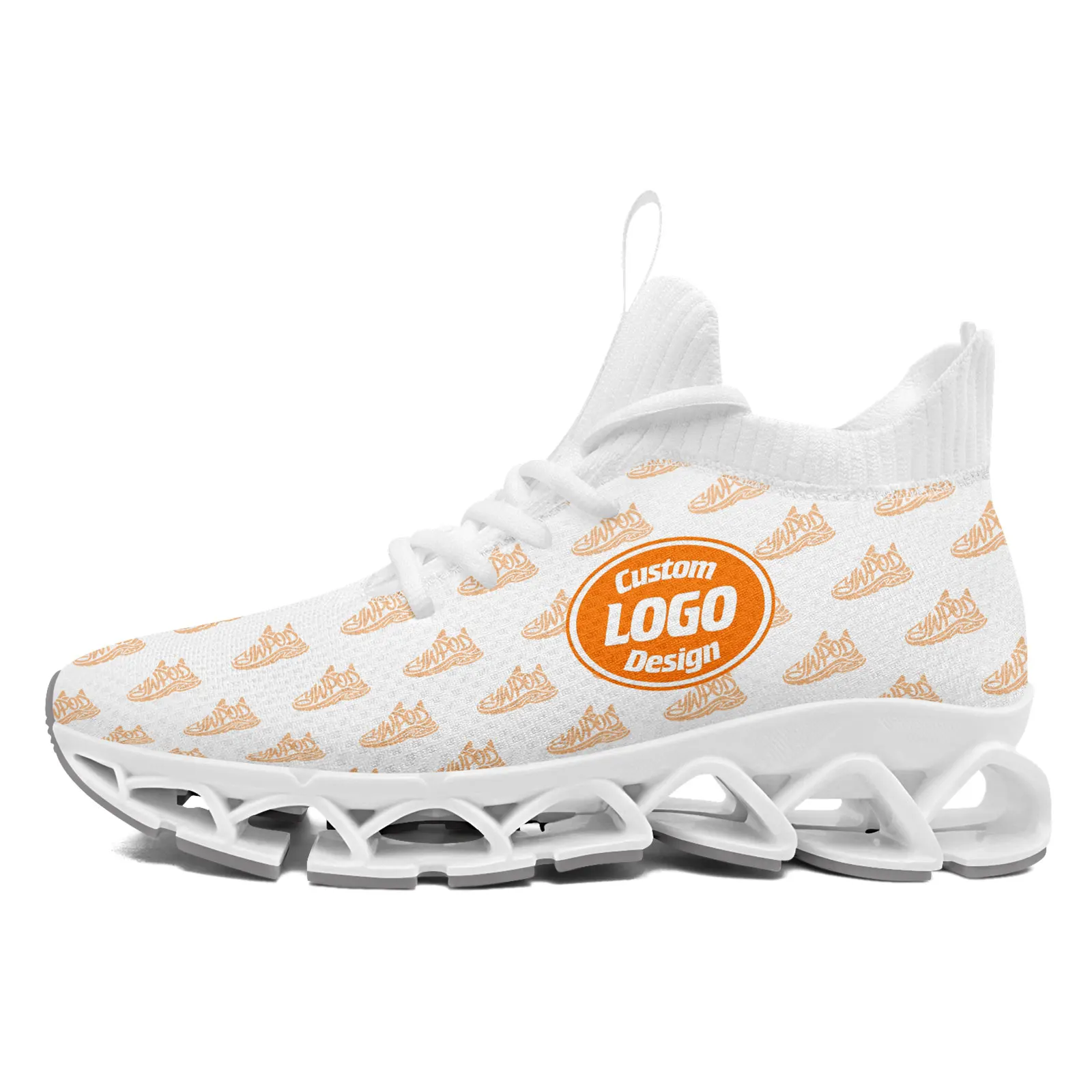 High Quality Shock Absorption Hollow Blade Sole Sneakers OEM/ODM Light Weight Walking Shoes for Men & Women FN030XD