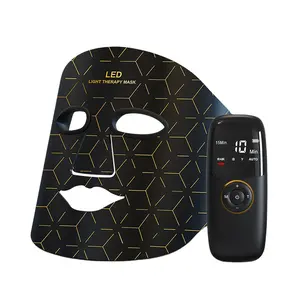 Led Face Facial Mask Near Infrared And Red Light Therapy Mask Devices 660nm 850nm Light Therapy Silicone Led Beauty Mask